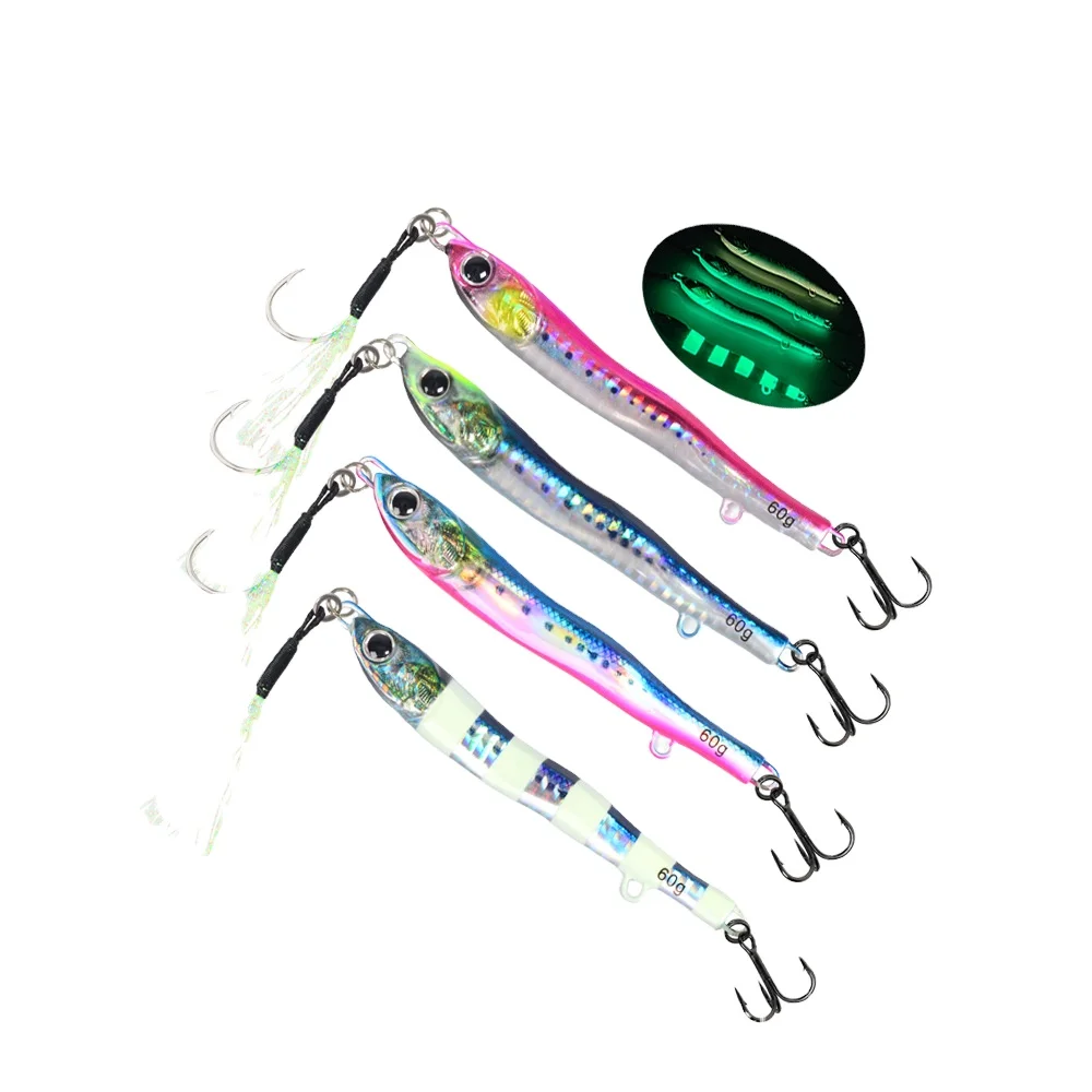 S-Type Little Jack Shore Lead Metal Jig Lure with Slow-Jerking ABS Pencil Lure - view 17
