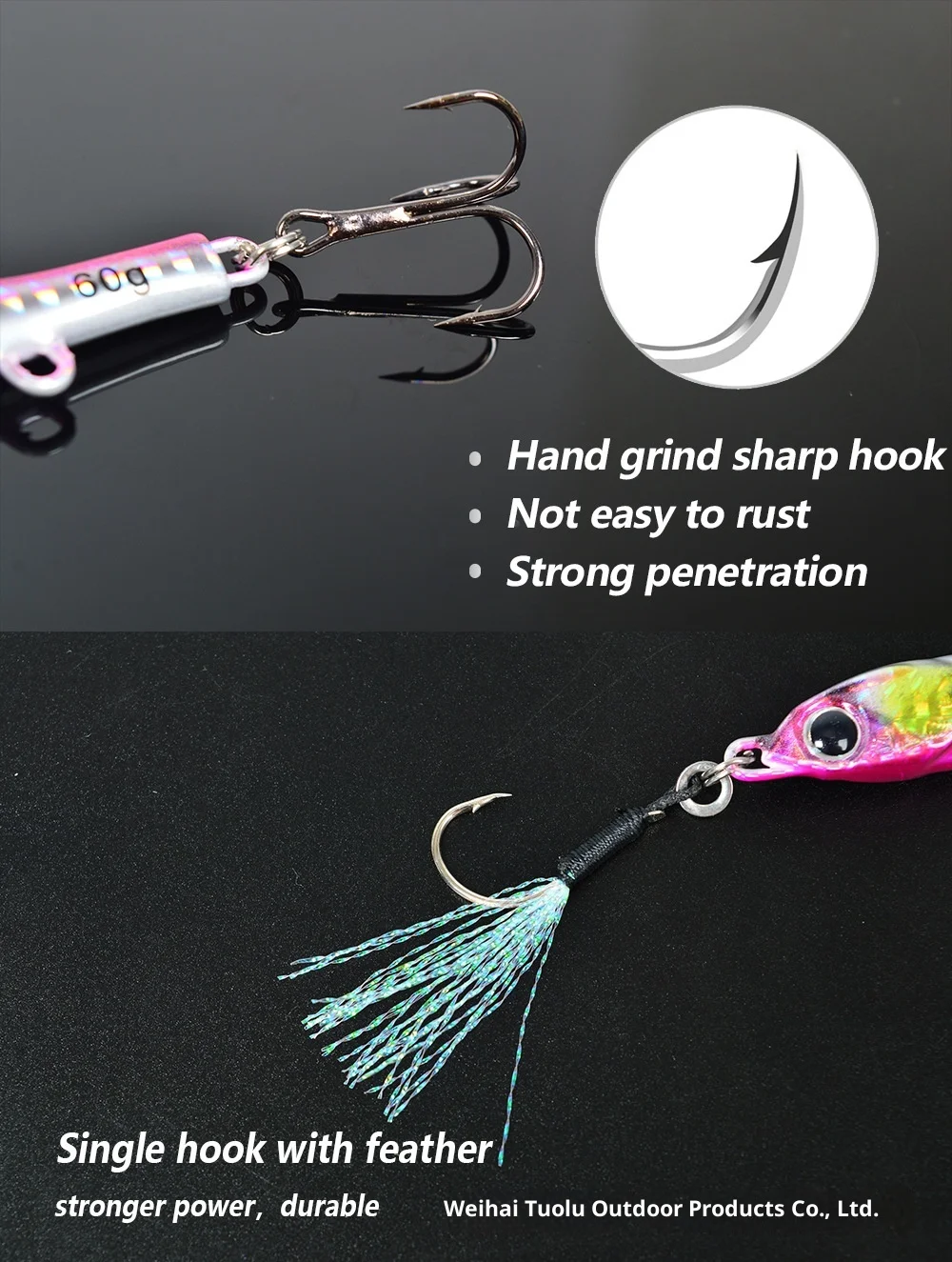 S-Type Little Jack Shore Lead Metal Jig Lure with Slow-Jerking ABS Pencil Lure - view 8