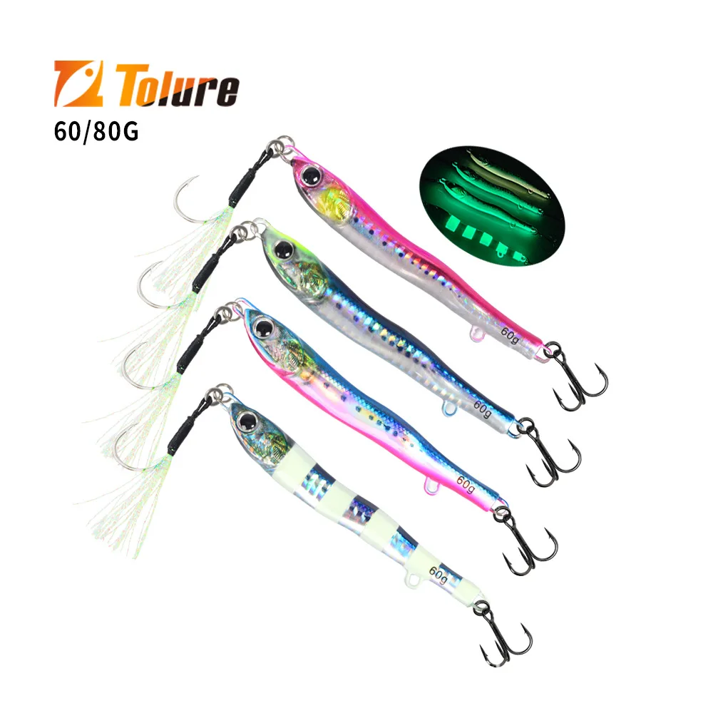 S-Type Little Jack Shore Lead Metal Jig Lure with Slow-Jerking ABS Pencil Lure - view 9