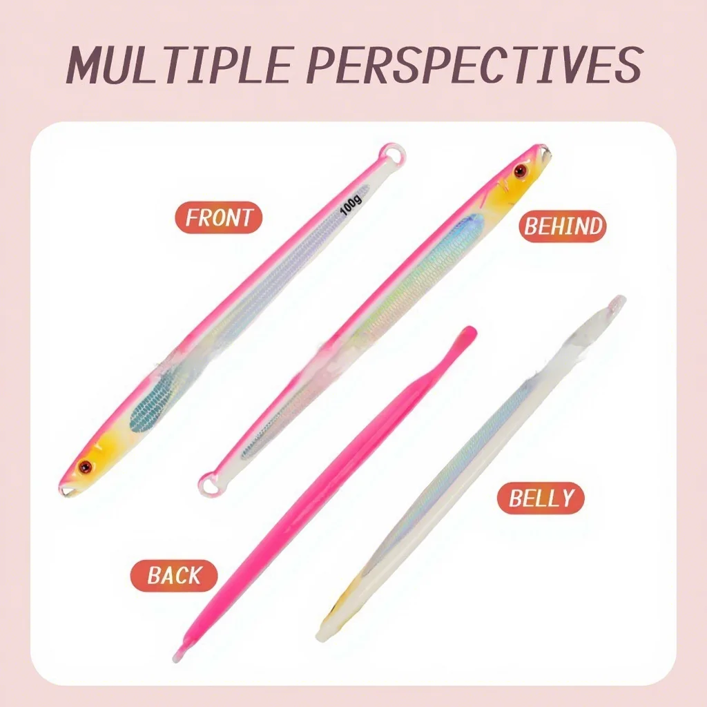 Luminous Laser Lead Sea Fishing Boat Spanish Mackerel Lure Bait ABS Pencil Lure - view 8