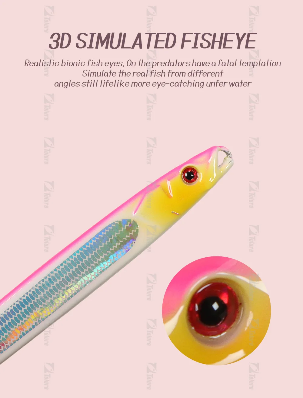 Luminous Laser Lead Sea Fishing Boat Spanish Mackerel Lure Bait ABS Pencil Lure - view 2
