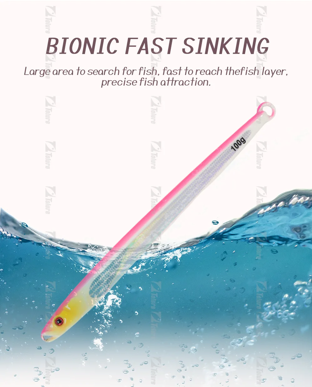 Luminous Laser Lead Sea Fishing Boat Spanish Mackerel Lure Bait ABS Pencil Lure - view 3