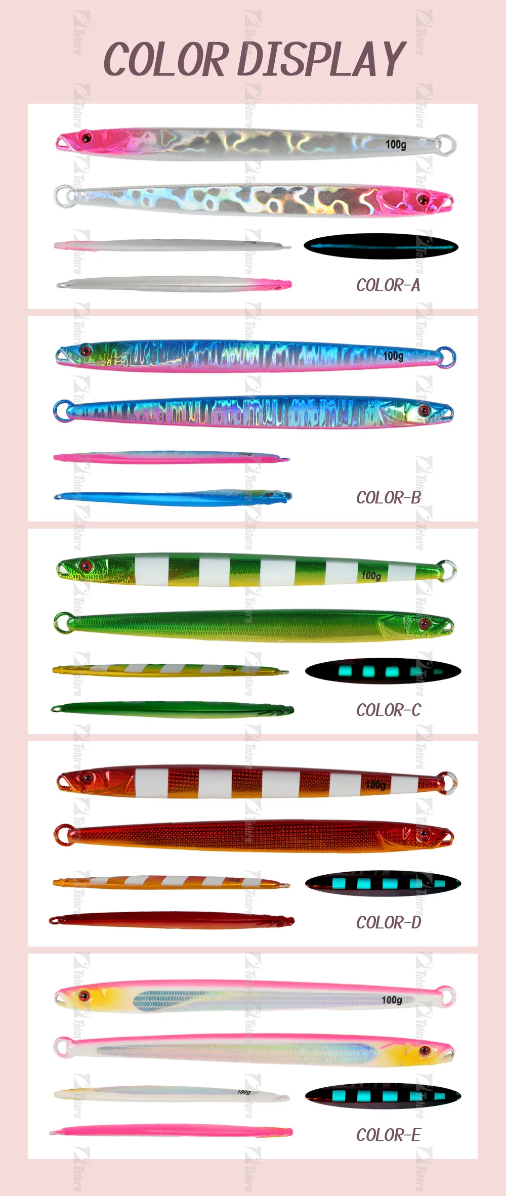 Luminous Laser Lead Sea Fishing Boat Spanish Mackerel Lure Bait ABS Pencil Lure - view 5