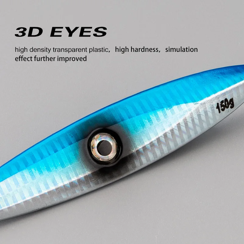 Slow-Rolling Lead Metal Jig Lure 40-300g Glow-in-the-Dark for ABS Pencil Lure - view 11