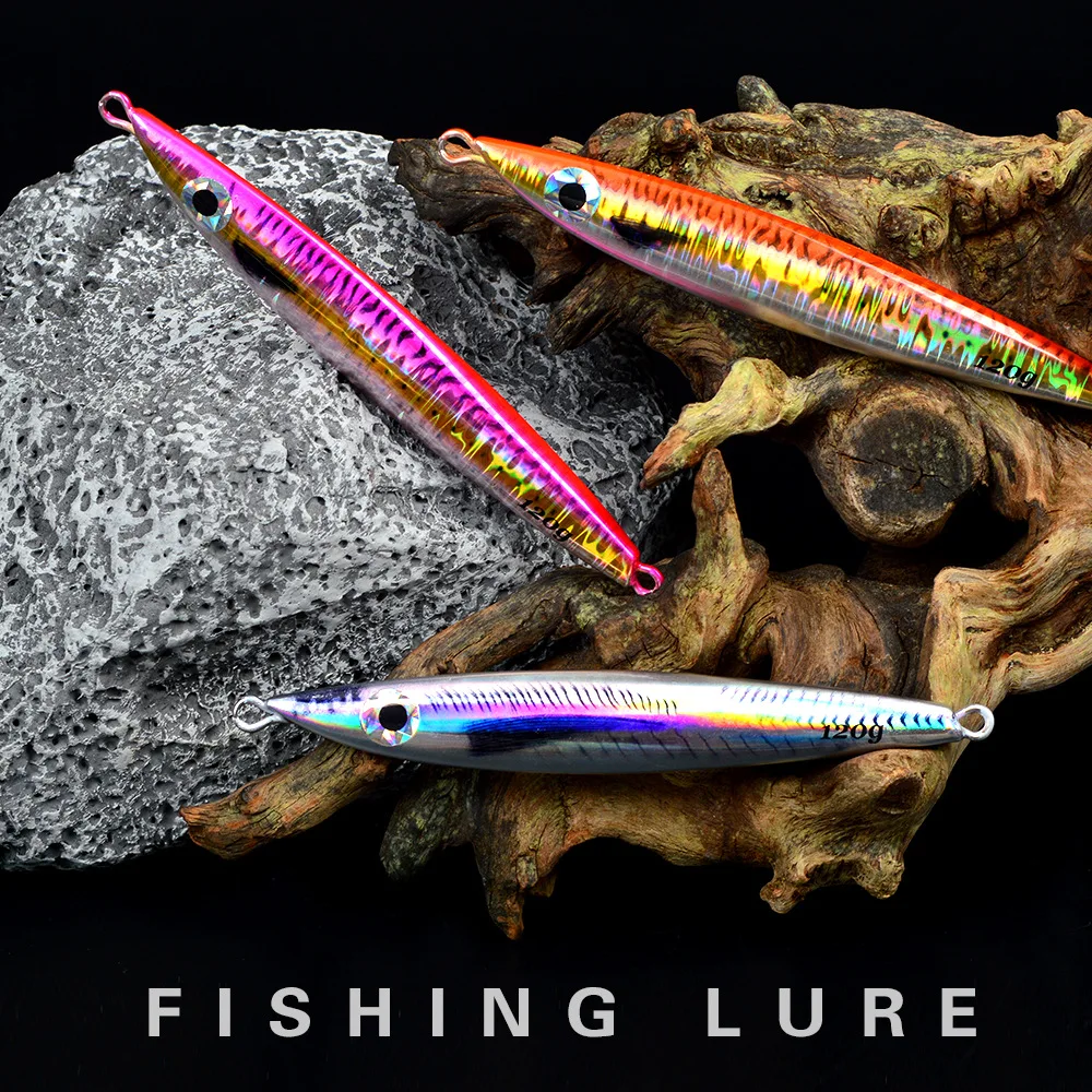 Night-Glow Speed-Sinking Artificial Hard Bait Metal Fish Lure ABS Pencil Lure - view 1