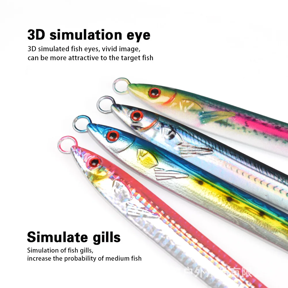 TL 3D Printed 150g Bionic Biomimetic Night-Luminous Fast-Sinking Metal Jig ABS Pencil Lure - view 13