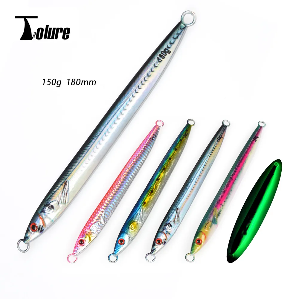 TL 3D Printed 150g Bionic Biomimetic Night-Luminous Fast-Sinking Metal Jig ABS Pencil Lure - view 14