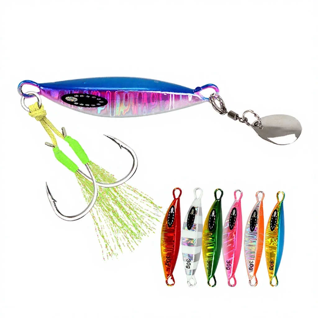 New Custom 60g Saltwater Lead Vertical Metal Jig Artificial Bait ABS Pencil Lure - view 7