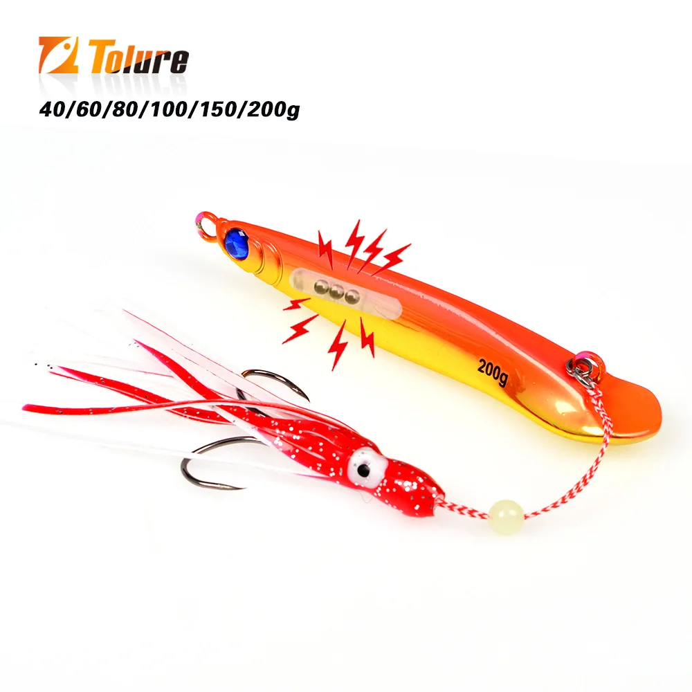 TL Yan Yue Electroplated Golden Fish TL Iron Plate 40g-200g Metal Jig ABS Pencil Lure - view 5