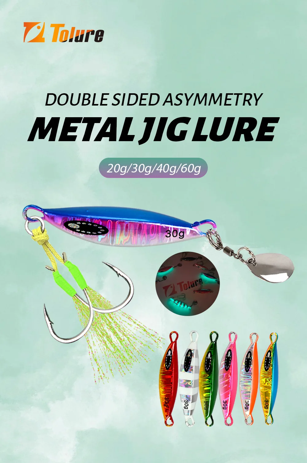 Cross-Border Xiaodoudou Artificial Hard Bait Lure Mini Metal Jig ABS Pencil Lure - view 6