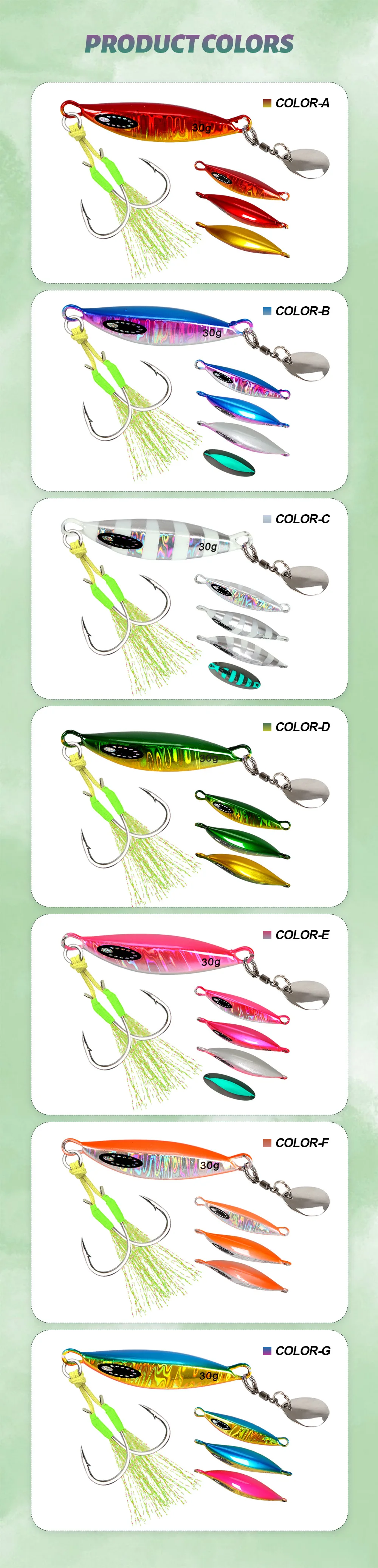 Cross-Border Xiaodoudou Artificial Hard Bait Lure Mini Metal Jig ABS Pencil Lure - view 9