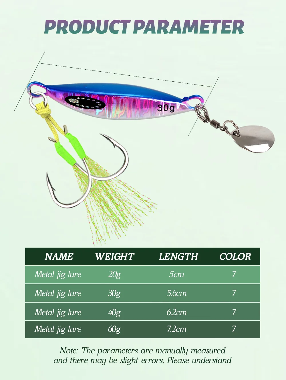 Cross-Border Xiaodoudou Artificial Hard Bait Lure Mini Metal Jig ABS Pencil Lure - view 13