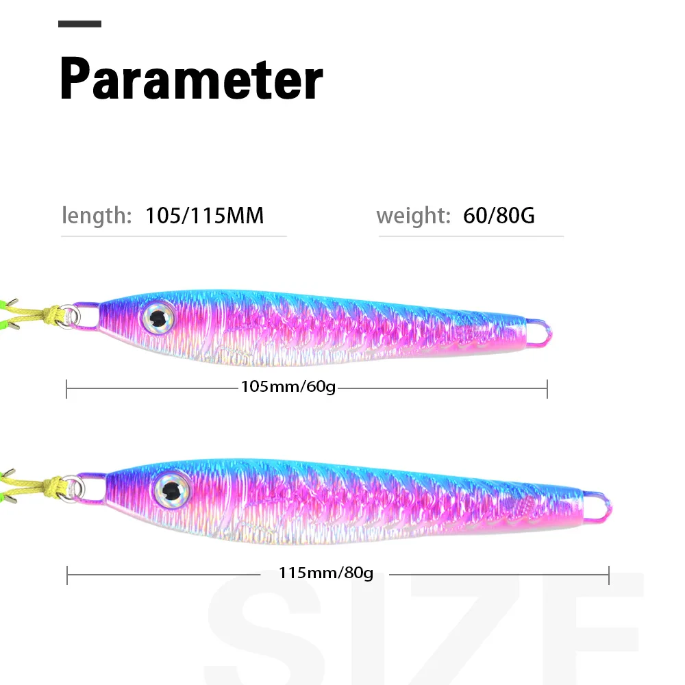 Lure Jig Overturned Hook Long-Cast Freshwater Saltwater Fishing ABS Pencil Lure - view 1