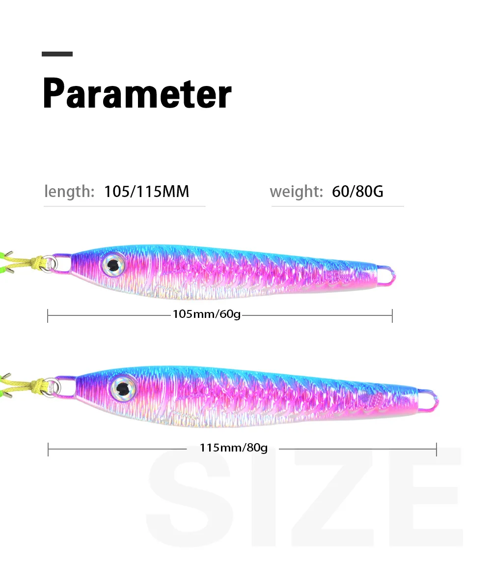 Lure Jig Overturned Hook Long-Cast Freshwater Saltwater Fishing ABS Pencil Lure - view 10