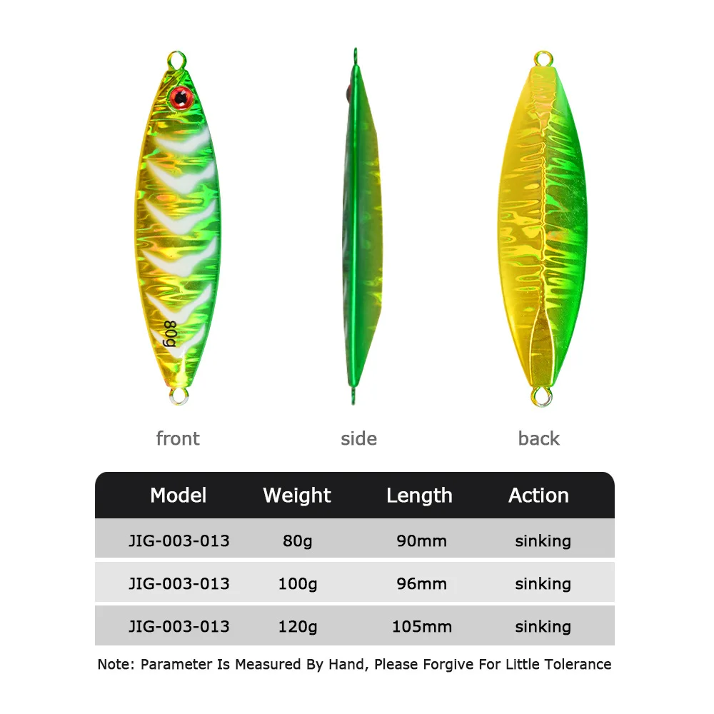 Long-Cast Night-Glow Slow-Rolling Metal Jig Lure 80g/100g/120g ABS Pencil Lure - view 2