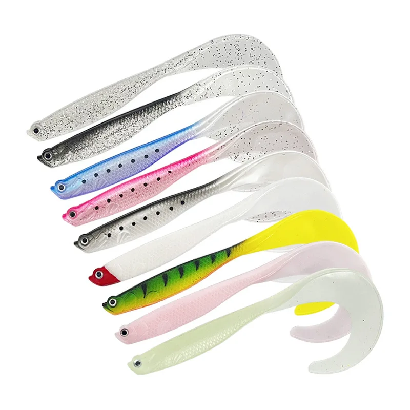 Open-Abdomen Fish Long-Tail Stainless Steel Soft Lure Jerkbait ABS Pencil Lure - view 6