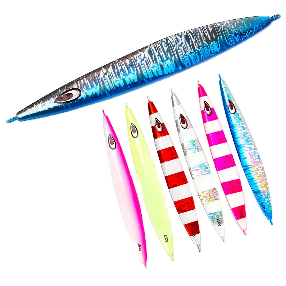 270g 350g 450g Deep-Sea Boat Fishing Heavy-Weight Luminous Metal Jig