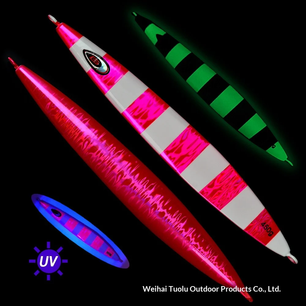 270g 350g 450g Deep-Sea Boat Fishing Heavy-Weight Luminous Metal Jig ABS Pencil Lure - view 1