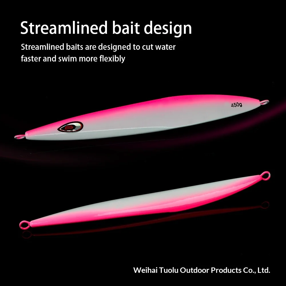 270g 350g 450g Deep-Sea Boat Fishing Heavy-Weight Luminous Metal Jig ABS Pencil Lure - view 5