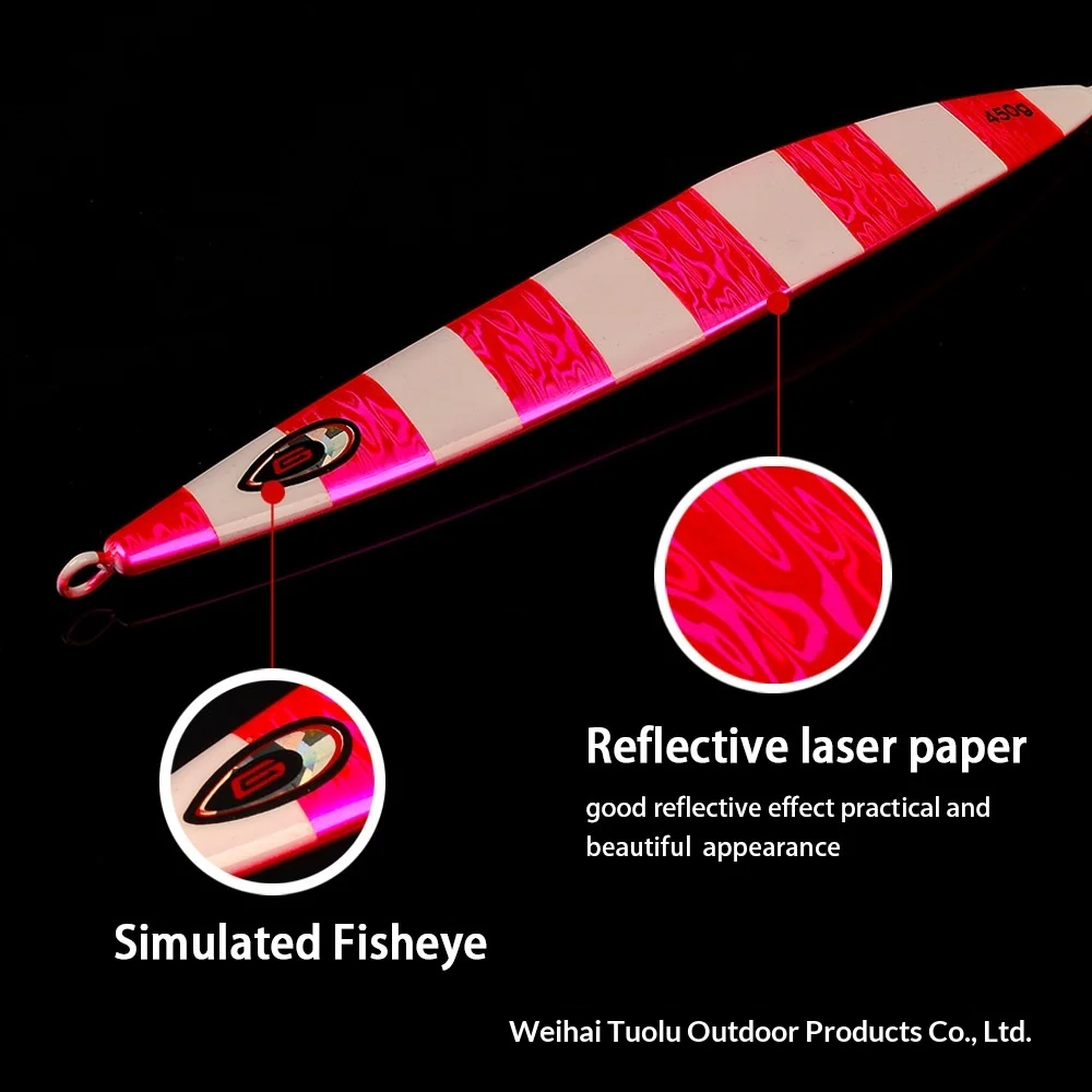 270g 350g 450g Deep-Sea Boat Fishing Heavy-Weight Luminous Metal Jig ABS Pencil Lure - view 7