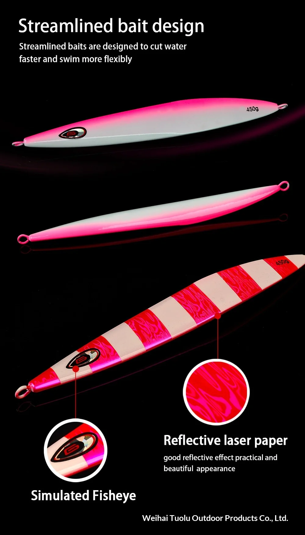 270g 350g 450g Deep-Sea Boat Fishing Heavy-Weight Luminous Metal Jig ABS Pencil Lure - view 9