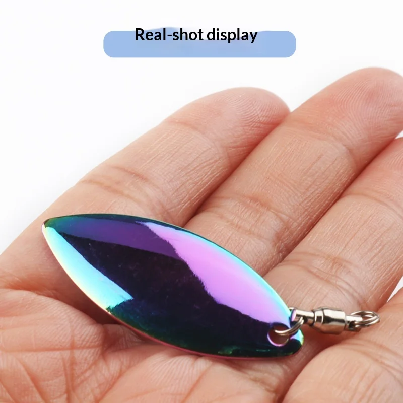 Bearing Rotating Ring Willow Leaf Noise Iron 50-Piece Sequin Lure ABS Pencil Lure - view 2