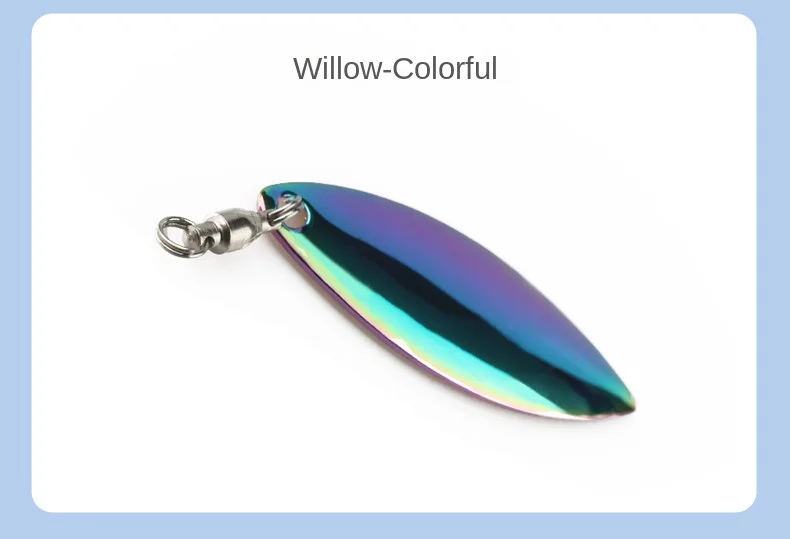 Bearing Rotating Ring Willow Leaf Noise Iron 50-Piece Sequin Lure ABS Pencil Lure - view 11