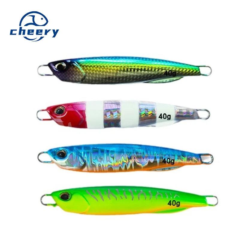 40g Sinking Luminous Artificial Hard Bait Deep-sea Metal Jigging ABS Pencil Lure - view 1
