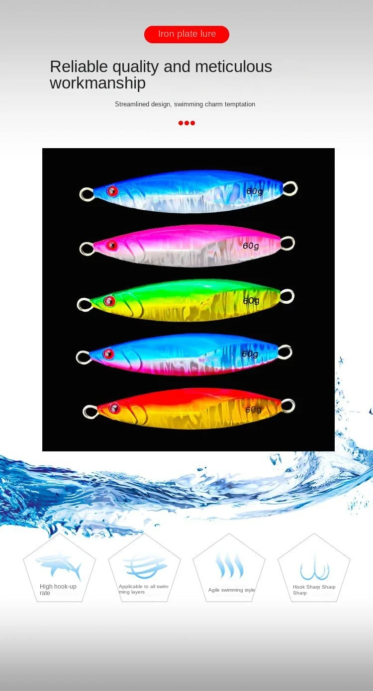 CHEERY Wholesale Lead Metal Jig Lure Bait Bare Plate Long-Range ABS Pencil Lure - view 8