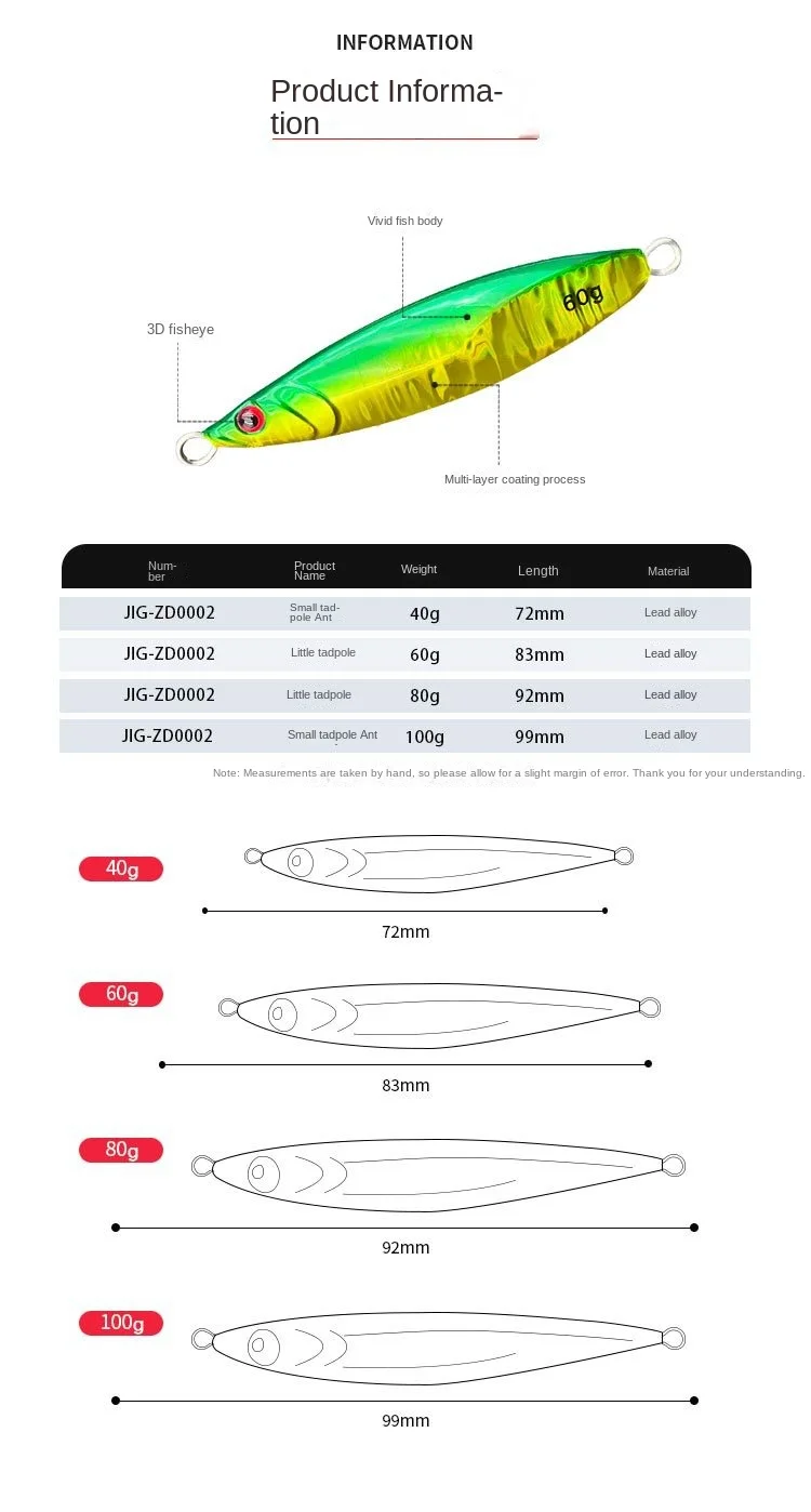 CHEERY Wholesale Lead Metal Jig Lure Bait Bare Plate Long-Range ABS Pencil Lure - view 9