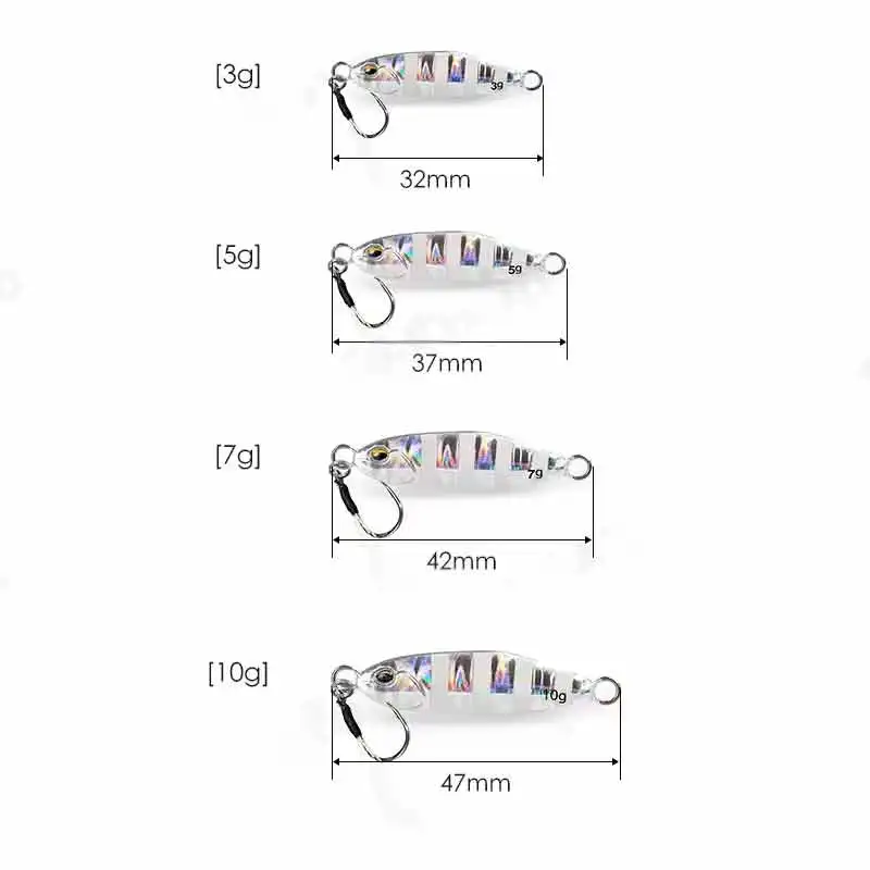 Cheery 3g 5g 7g 10g Mini Metal Jig Lure Lead Fish Offshore ABS Pencil Lure - view 10
