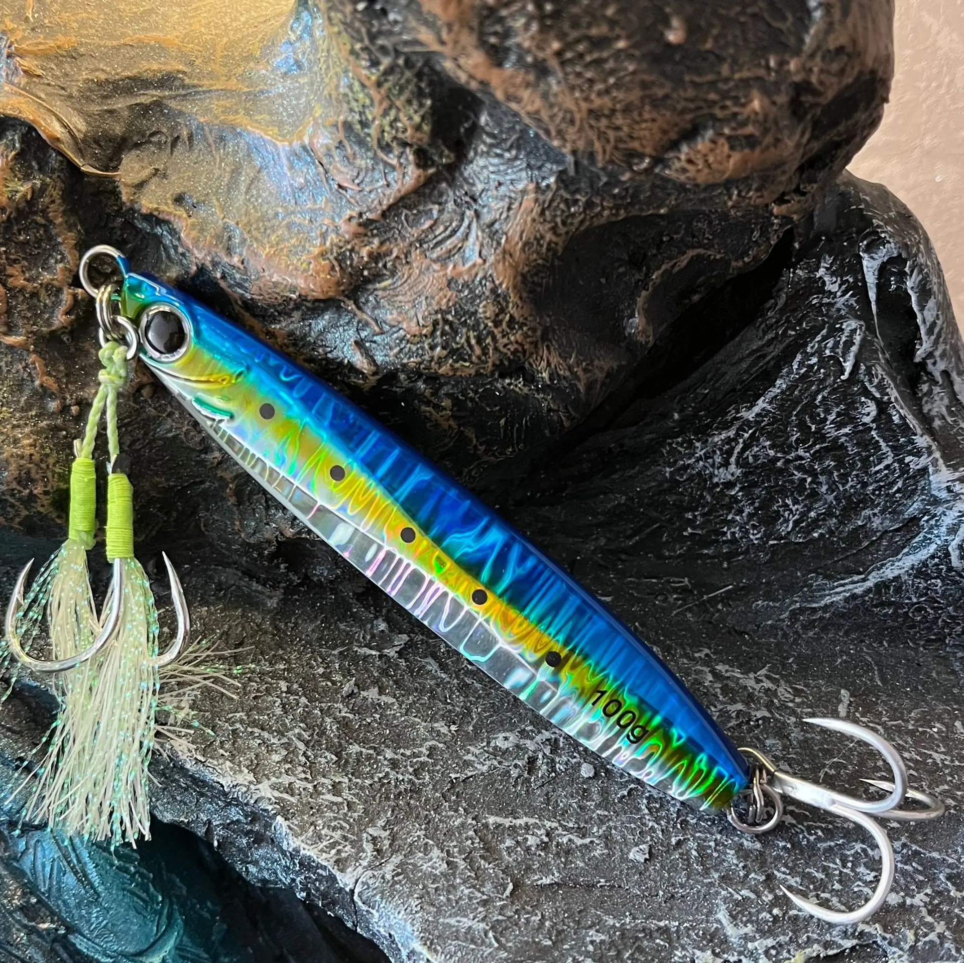 Mackerel Fast Jerking Metal Jig Lure with Iron Plate Slow Shaking