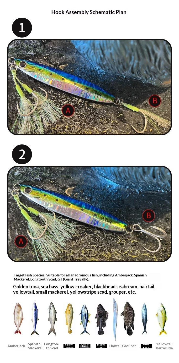 Mackerel Fast Jerking Metal Jig Lure with Iron Plate Slow Shaking ABS Pencil Lure - view 5