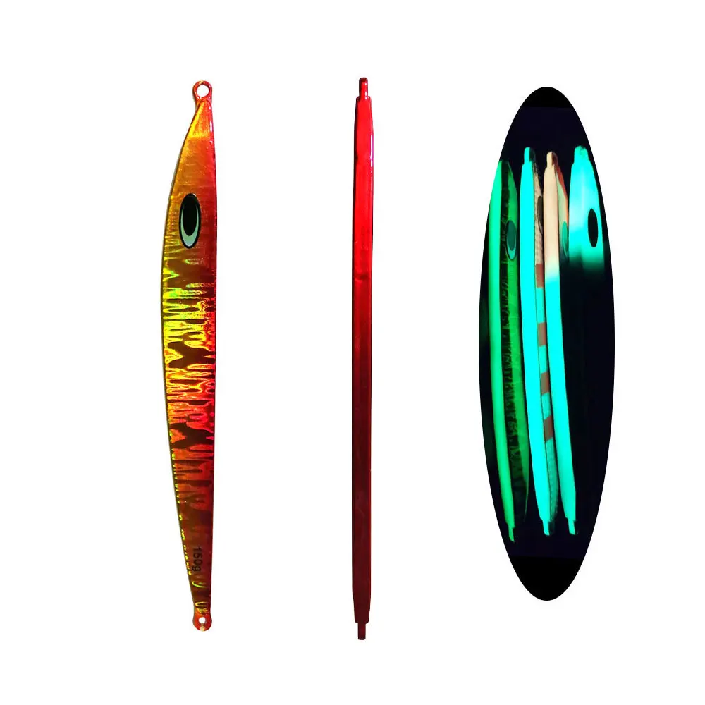 Fast-Sinking Luminous Pure-Iron Welded Iron-Plate Artificial Hard Metal Jig ABS Pencil Lure - view 3