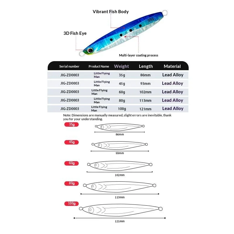 Cheery Wholesale Artificial Hard Bait Metal Jig 35g Sea Fishing ABS Pencil Lure - view 5