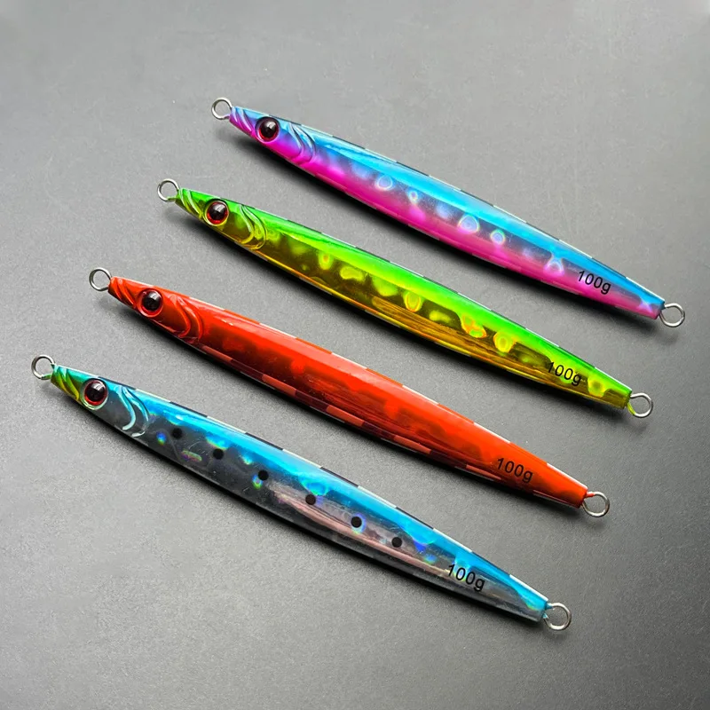 Lure Night-Luminous Fast-Sinking Metal Jig 100g-400g Sea Fishing