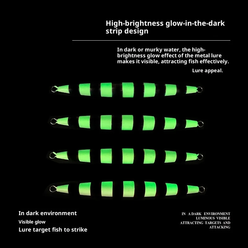 Lure Night-Luminous Fast-Sinking Metal Jig 100g-400g Sea Fishing ABS Pencil Lure - view 4