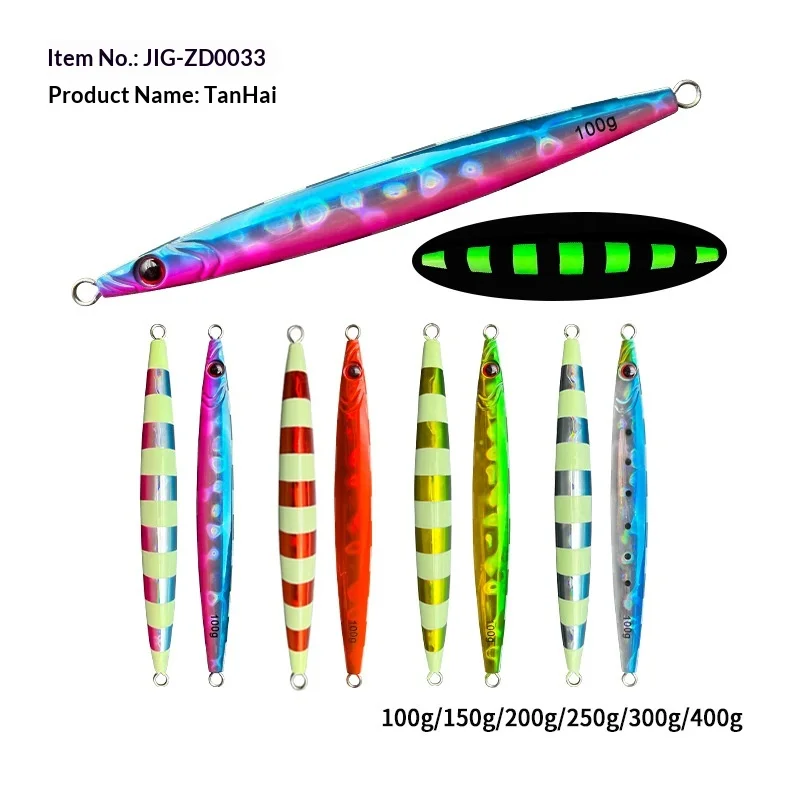 Lure Night-Luminous Fast-Sinking Metal Jig 100g-400g Sea Fishing ABS Pencil Lure - view 5