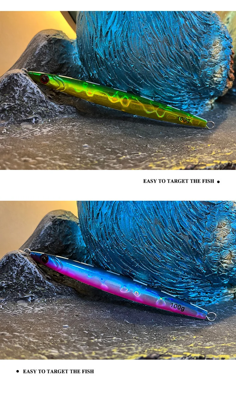Lure Night-Luminous Fast-Sinking Metal Jig 100g-400g Sea Fishing ABS Pencil Lure - view 10