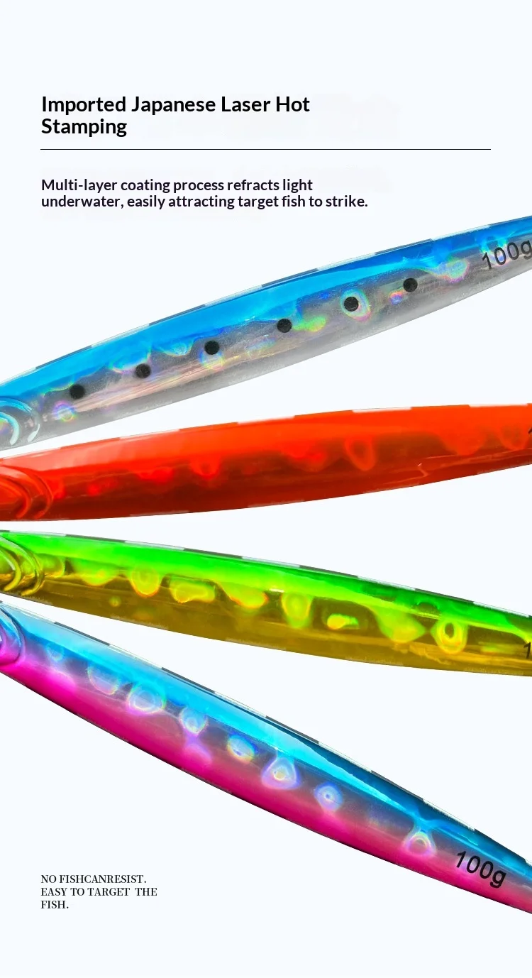 Lure Night-Luminous Fast-Sinking Metal Jig 100g-400g Sea Fishing ABS Pencil Lure - view 14
