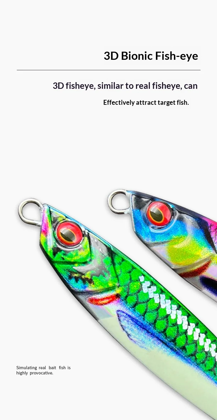 Metal Jig Long-Cast Sea Fishing Artificial Hard Bait 3D Printed ABS Pencil Lure - view 12
