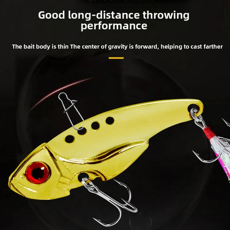 Long-Range 7G/12G Treble Hook Bass Fish Bait Full Swim Layer Vib ABS Pencil Lure - view 4