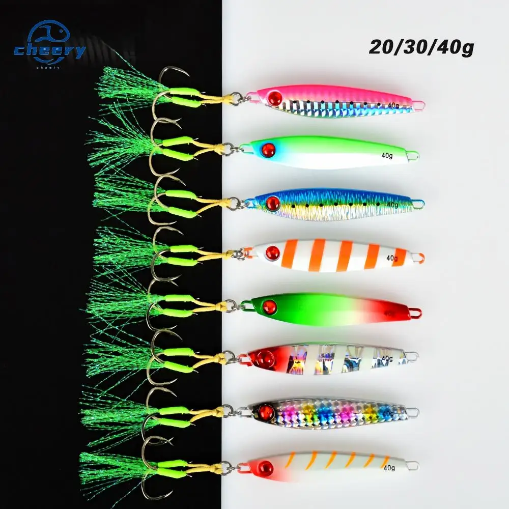 Cheery Multi-color Artificial Hard Bait Red Eyes Small Metal Jig ABS Pencil Lure - view 4