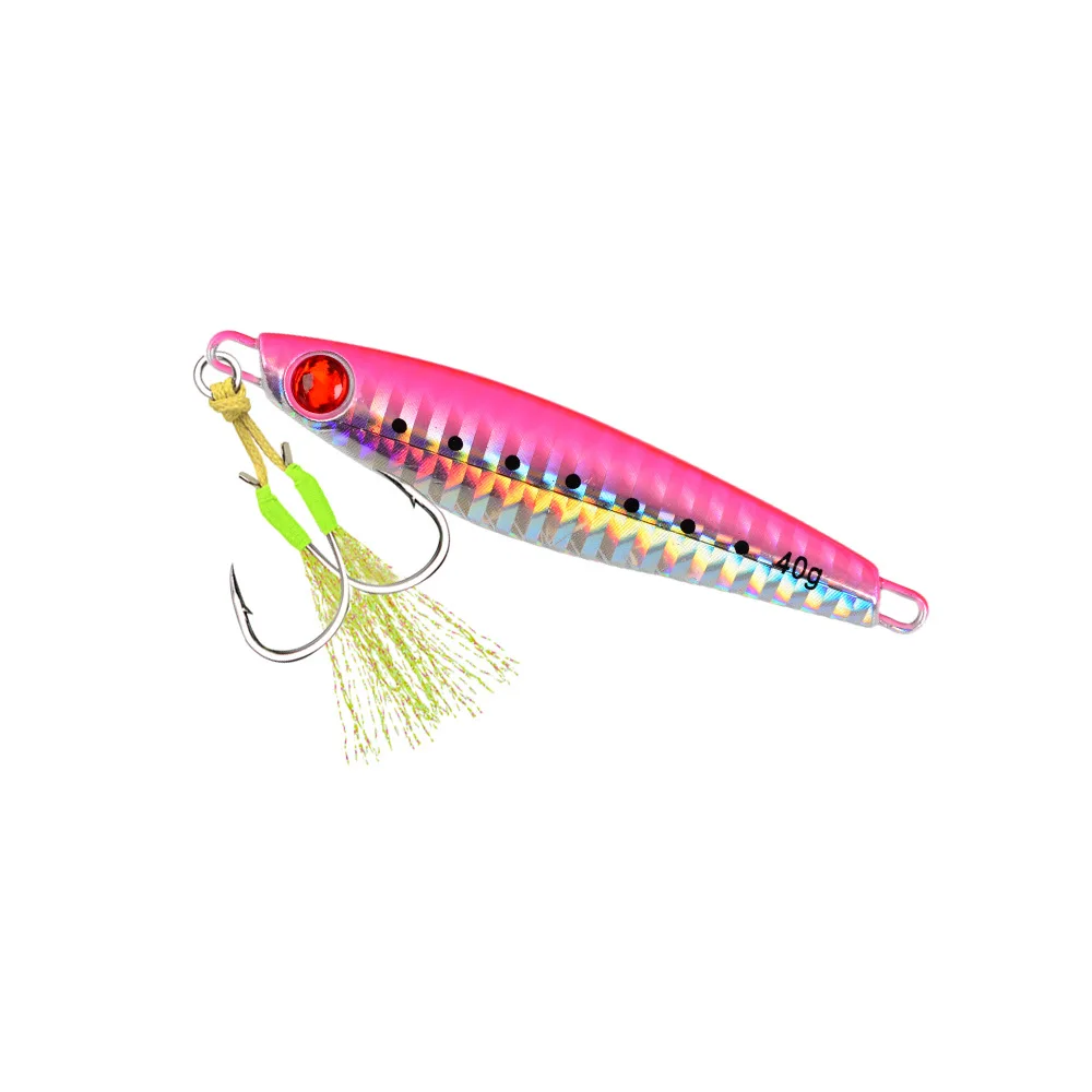 Cheery Multi-color Artificial Hard Bait Red Eyes Small Metal Jig ABS Pencil Lure - view 5