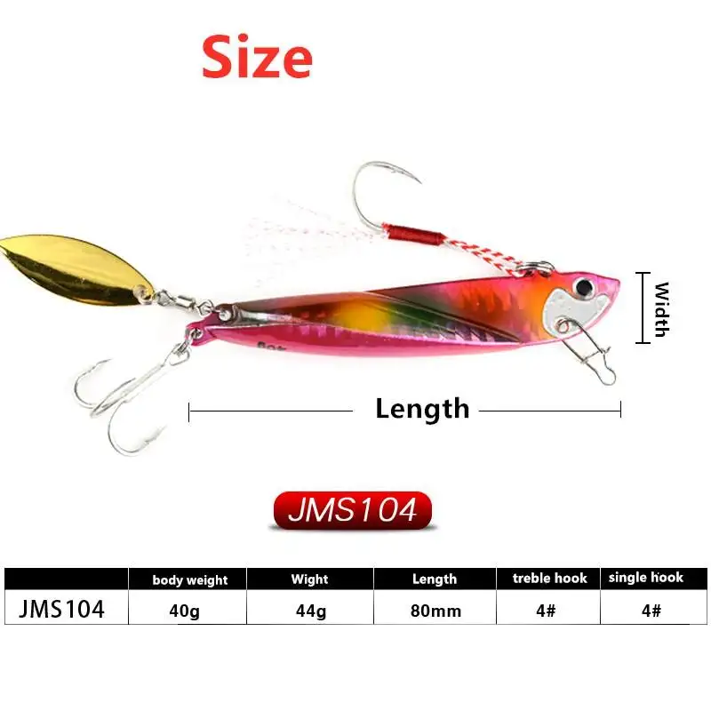 CHEERY Metal Jig Tobisugi Daniel 67mm 20g SBP Blue Pink Iwashi ABS Pencil Lure - view 1