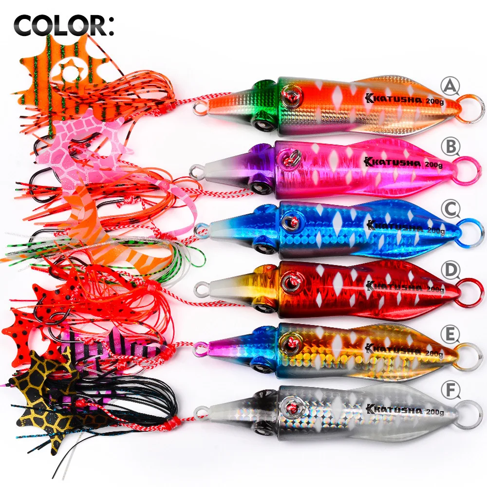 CHEERY Printed Big Hard Squid Shape Jig Fishing Lure Weights ABS Pencil Lure - view 6