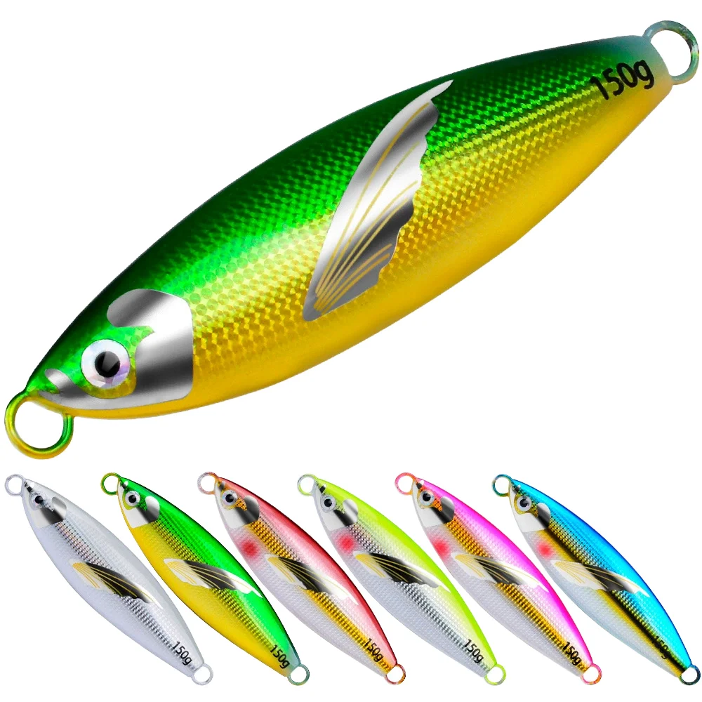 CHEERY 30-150g Slow Sinking Metal Jigging Fishing Lure Wing Laser ABS Pencil Lure - view 1