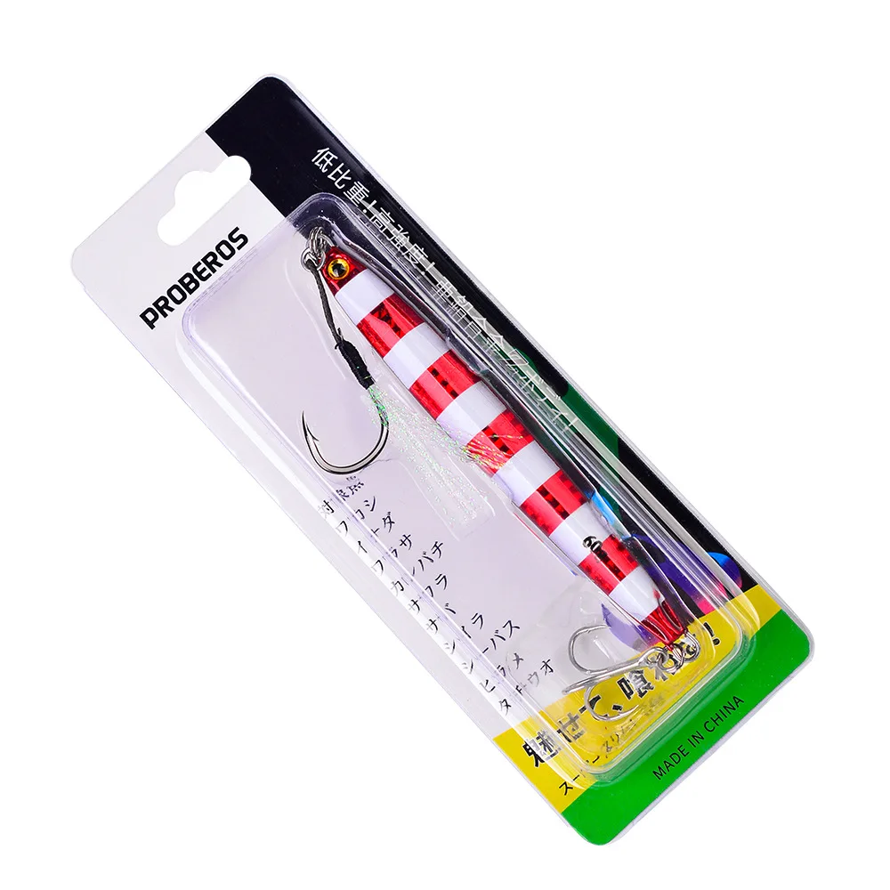 CHEERY 40g Metal Luminous Slow Pitch Fishing Jig Lure Deep ABS Pencil Lure - view 12