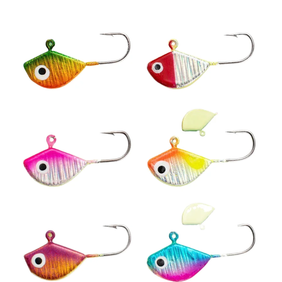 CHEERY Mini Teardrop Glow in Dark Micro Jig Head with 3D Eyes, ABS Pencil Lure - view 11