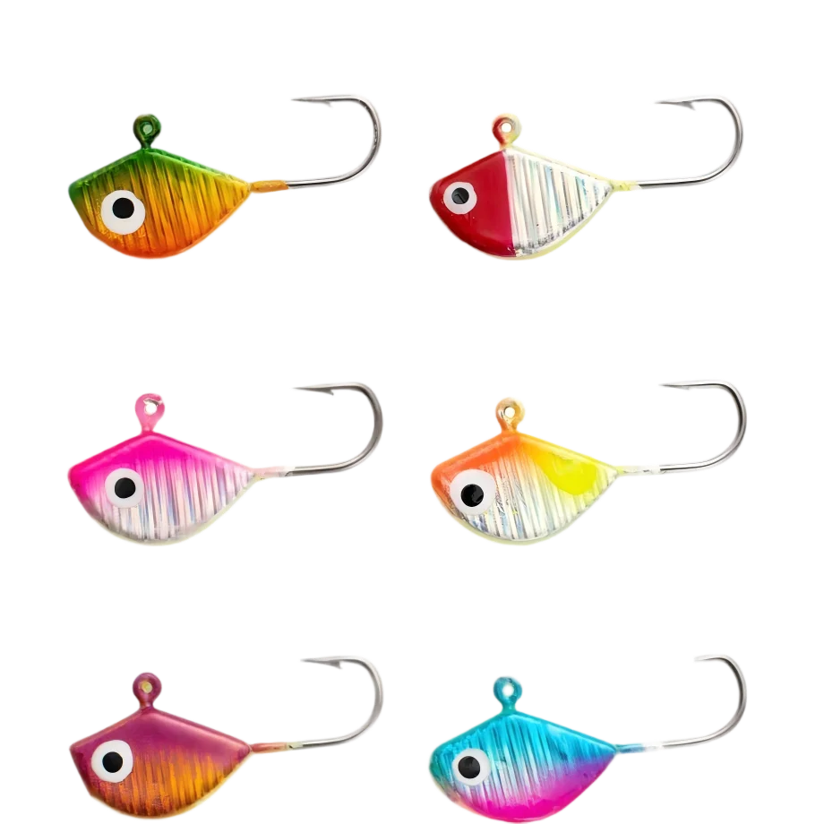 CHEERY Mini Teardrop Glow in Dark Micro Jig Head with 3D Eyes, ABS Pencil Lure - view 2